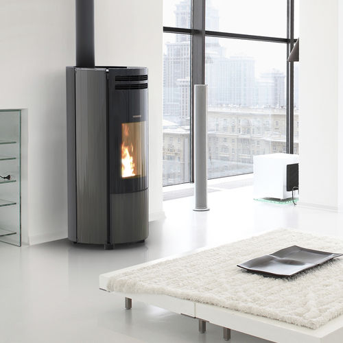 Stufa a pellet - POPSTAR CRISTALLO - THERMOROSSI - 6 kW / da appoggio / contemporanea