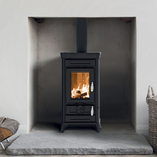 Stufa a legna - Sofia Evo Easy - THERMOROSSI - 5 kW...10 kW / a pavimento / contemporanea