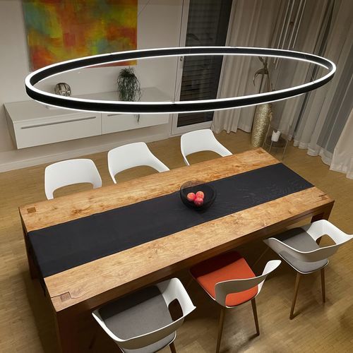 Luce a sospensione - DOPPIO ELLIPSE - Sattler GmbH - LED / ellittica / IP50
