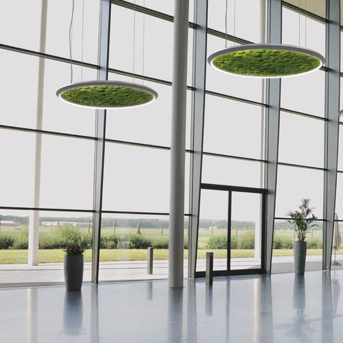 Lampada a sospensione - LUCE VERDE SLIM - Sattler GmbH - in alluminio / in vetro acrilico / contemporanea