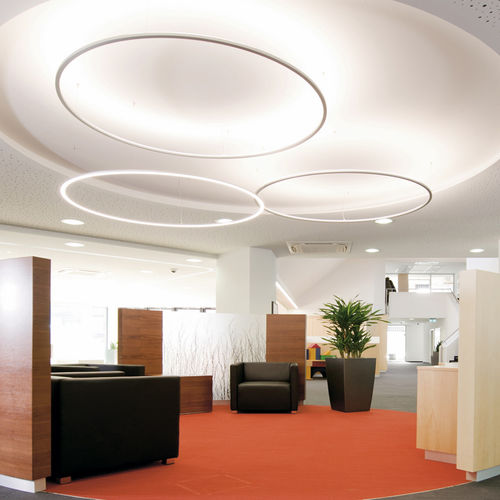 Lampada a sospensione - SLIM  - Sattler GmbH - in alluminio / in vetro acrilico / contemporanea