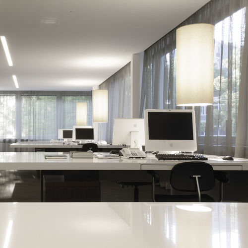 Lampada per ufficio - LA BELLA - Sattler GmbH - in alluminio / in tela / contemporanea