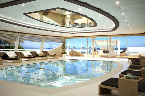 Piscina da esterno - YACHT - Hofer Group GmbH - interrata / in poliestere / termale