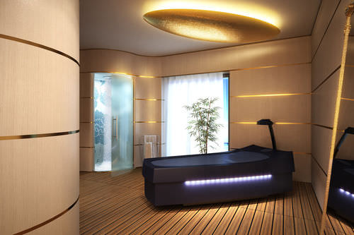 Lettino per massaggi fisso - YACHT - Hofer Group GmbH - umido / contract
