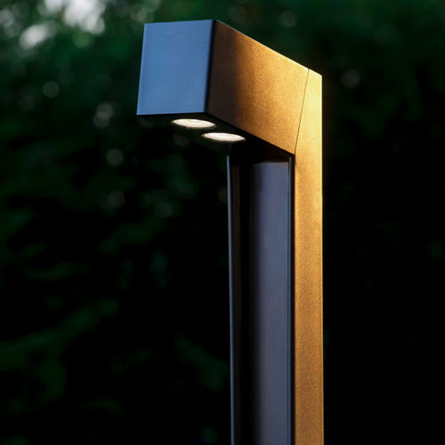 Lampioncino in acciaio inossidabile - KRAN - Stral - da giardino / design minimalista / con diffusore in vetro temprato