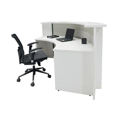 Banco reception a semicerchio - OVAL  - SOLENNE OFFICE FURNITURE - in legno / in metallo