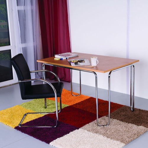 Sedia da conferenza contemporanea - KENT  - KODRETA furniture, s.r.o. - da interno / in pelle / con supporto in acciaio cromato