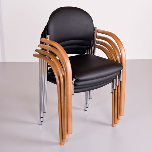 Sedia da conferenza contemporanea - BIBIANA - KODRETA furniture, s.r.o. - da interno / in pelle / in legno massiccio