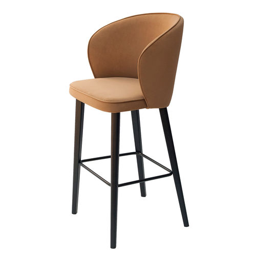 Sedia alta moderna - KLARA - KODRETA furniture, s.r.o. - da interno / in metallo / in pelle
