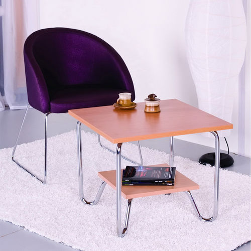 Tavolino basso Retro - OLDY  - KODRETA furniture, s.r.o. - in metallo / in cromo / impiallacciato in legno