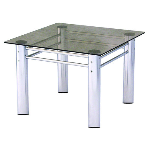 Tavolino basso contemporaneo - STOMY  - KODRETA furniture, s.r.o. - in vetro / in legno / con supporto in metallo