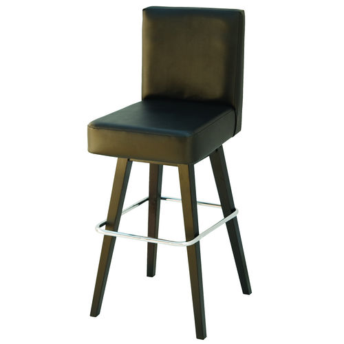 Sedia alta contemporanea - ROYAL  - KODRETA furniture, s.r.o. - da interno / in pelle / con supporto in legno