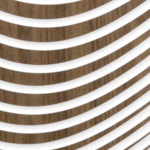 Pannello decorativo da parete - ZEN WAVE HYBRID WALNUT - MAROTTE - per mobile / per soffitto / per porta