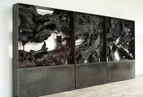 Paravento contemporaneo - TRIPTYCH - JÉRÔME-ABEL SEGUIN - in legno