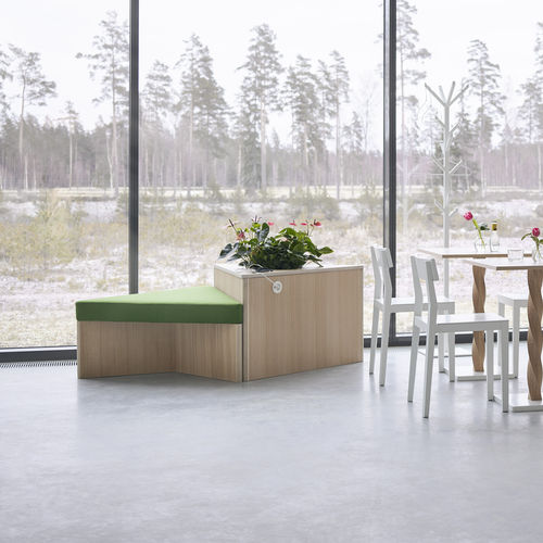 Tavolo contemporaneo - ELEMENTS - A 2 designers - in rovere / in legno compensato / con supporto in quercia