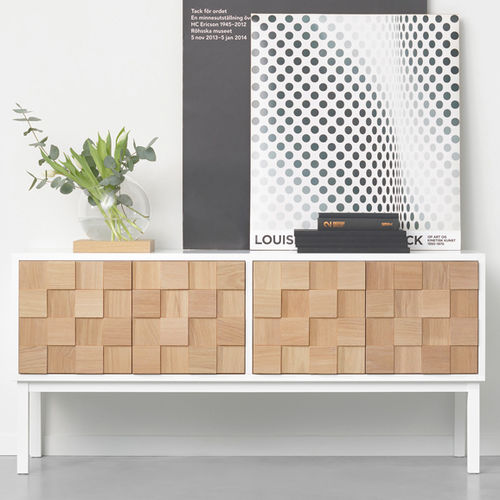 Mobile porta TV contemporaneo - COLLECT 2016 - A 2 designers - in rovere / in MDF / in legno dipinto