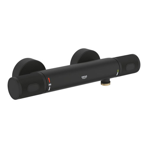 Miscelatore doppio comando per doccia - 34827KF0 - GROHE - da parete / termostatico / in acciaio inossidabile