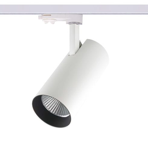 Faretti a binario LED - VERSATIS-T - LUMITEK - tondo / in alluminio / contract