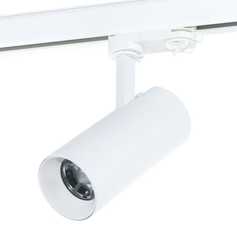 Faretti a binario LED - NOVUN-T - LUMITEK - tondo / in alluminio / contract