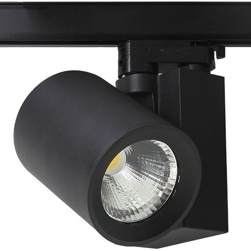 Faretti a binario LED - HAGO LED - LUMITEK - tondo / in alluminio / contract