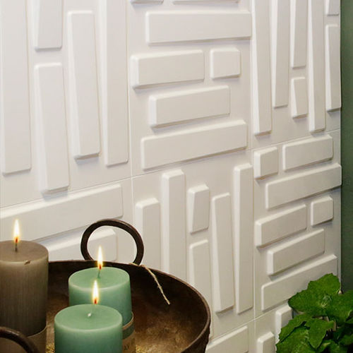 Pannello decorativo di rivestimento - BRICKS  - WallArt - da parete / in fibra naturale / 3D
