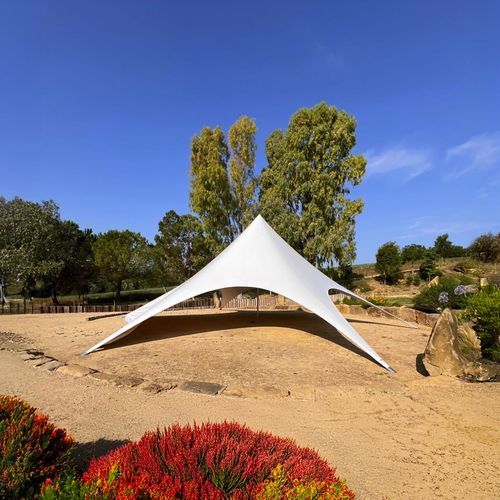 Tensostruttura a vela - CARPA STAR - Tecnodimension Hinchable S.L. - per tettoia / con membrana in poliestere / per eventi