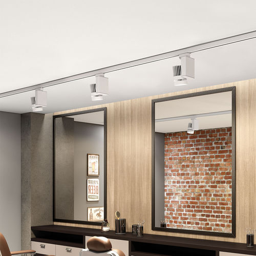 Faretti a binario LED - SUN - Biffi Luce - tondo / in alluminio / contract