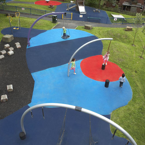 Pavimento sintetico - PLAYSAFE 17 - Playrite - per parco giochi / in rotoli / di sicurezza