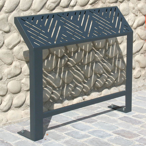 Panca per spazi pubblici seduto-in piedi - FRANCIS - ACCENTURBA - contemporanea / in lamiera d'acciaio / in acciaio termolaccato