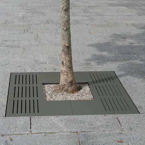 Griglia per alberi quadrata - AZIMUT - ACCENTURBA - in acciaio galvanizzato / in acciaio termolaccato