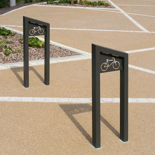Poggia-biciclette a pavimento - MAYA - ACCENTURBA - per spazio pubblico / in acciaio / professionale