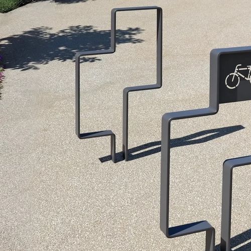 Poggia-biciclette a pavimento - AZIMUT : AV009 - ACCENTURBA - per spazio pubblico / in acciaio termolaccato / professionale