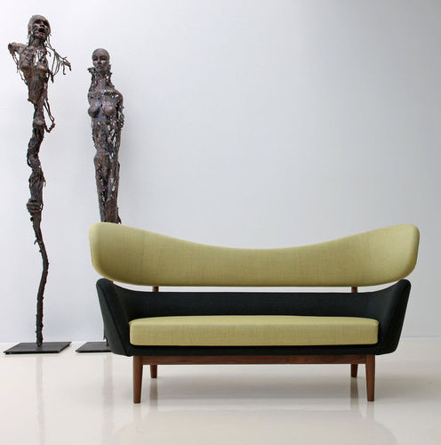 Divano design scandinavo - BAKER - House of Finn Juhl – Onecollection - in lana / multicolore / in teak