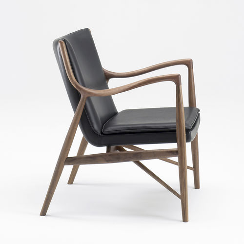 Poltrona design scandinavo - 45 - House of Finn Juhl – Onecollection - in pelle / in tessuto / in legno