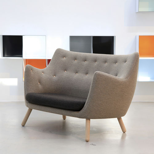 Divano design scandinavo - POET - House of Finn Juhl – Onecollection - in tessuto / multicolore / in legno