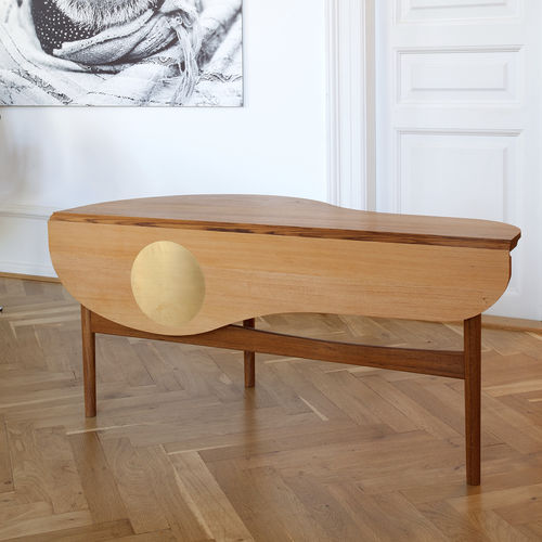 Tavolino basso design scandinavo - BUTTERFLY - House of Finn Juhl – Onecollection - in teak / in pino / in ottone