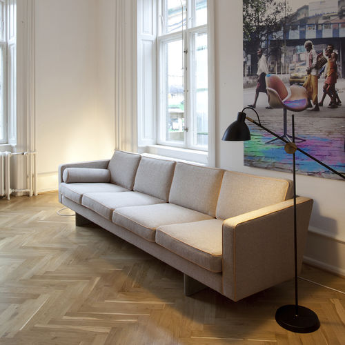 Divano contemporaneo - 88 - House of Finn Juhl – Onecollection - in tessuto / in pelle / grigio