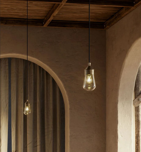 Lampada a sospensione - DROP - Torremato - in ottone / in vetro / classica