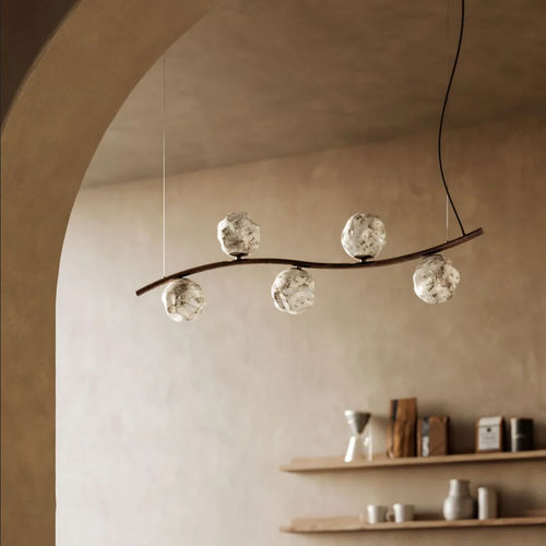 Lampada a sospensione - STONE - Torremato - in ottone / in vetro / contemporanea