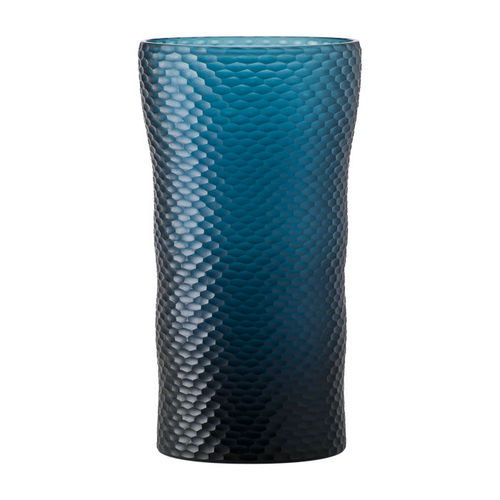 Vaso contemporaneo - BATTUTO A NIDO D’APE - Venini - in vetro / in vetro soffiato / blu