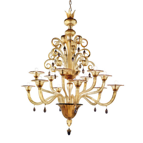 Lampadario contemporaneo - VITTORIALE - Venini - in vetro / in vetro soffiato / in metallo