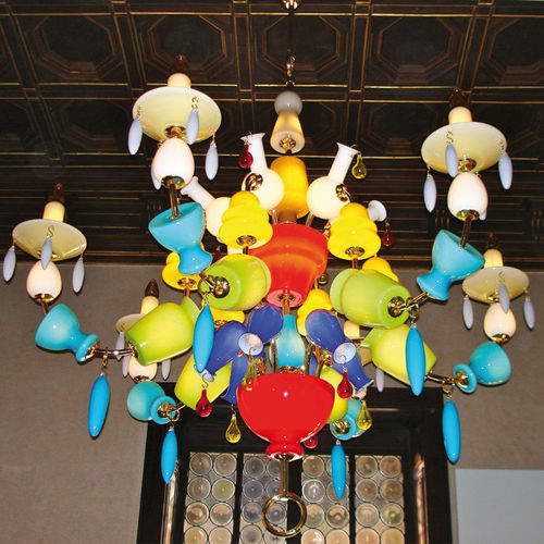 Lampadario contemporaneo - ARNOLFINI - Venini - in vetro / in metallo / LED