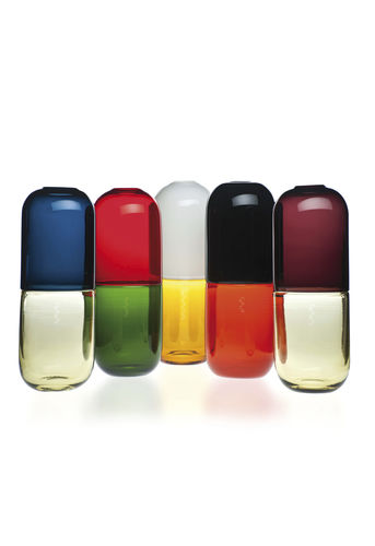 Vaso contemporaneo - HAPPY PILLS - Venini - in vetro soffiato / di Fabio Novembre