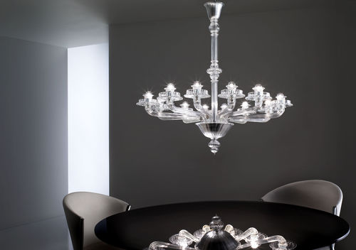 Lampadario contemporaneo - PORPORA - Venini - in vetro / in vetro soffiato / in metallo