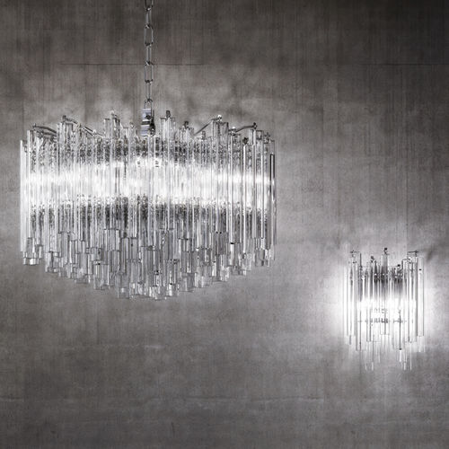 Lampada a sospensione - TRILOBI 963.27 – 963.52 - Venini - in cristallo / in metallo / contemporanea