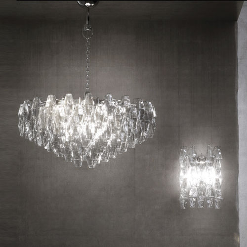 Lampada a sospensione - POLIEDRI 951.27 – 951.34 - Venini - in cristallo / in metallo / contemporanea