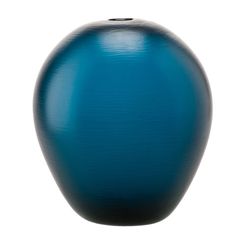 Vaso contemporaneo - BATTUTI - Venini - in vetro soffiato / blu