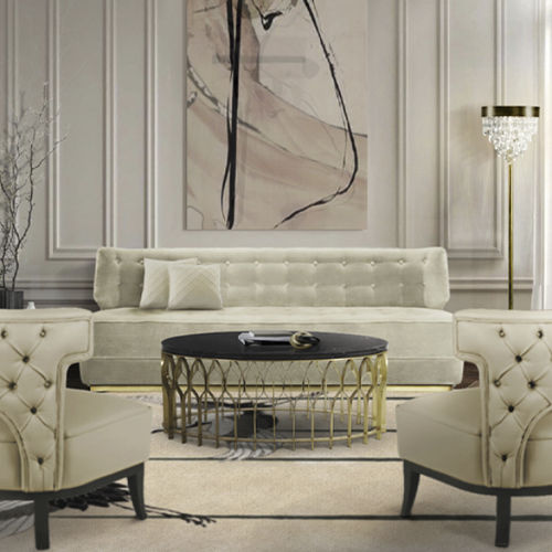 Tavolino basso contemporaneo - MECCA II - BRABBU DESIGN FORCES - in marmo / con supporto in ottone spazzolato / ovale