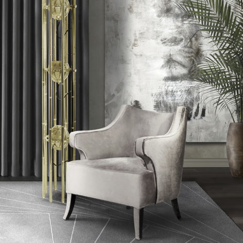 Poltrona classica - JAVA  - BRABBU DESIGN FORCES - in velluto / colore personalizzabile / arancione