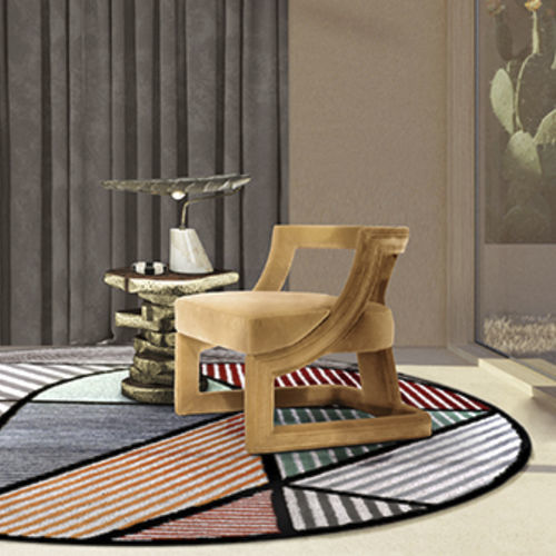 Poltrona contemporanea - BATAK BOLD  - BRABBU DESIGN FORCES - in velluto / gialla / colore personalizzabile